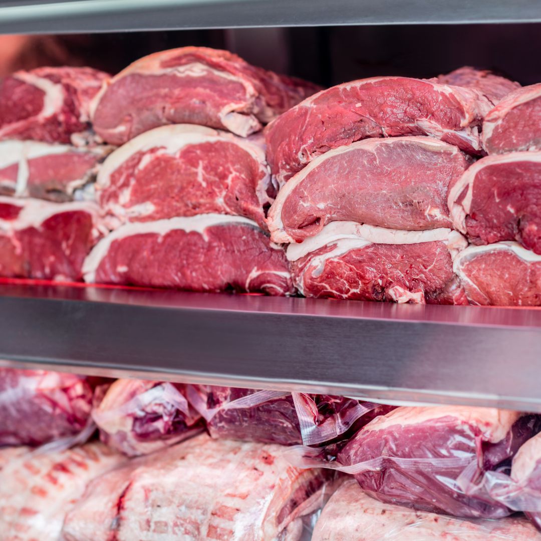 Carnes nobres frescas no açougue